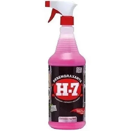 Desengraxante H-7 - 1 Litro - Limpeza Pesada - H7 Original com gatilho