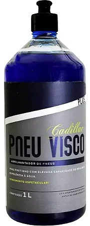 Pretinho Pneu Visco Brilho Borracha 1 Litro Cadillac Cor Preto