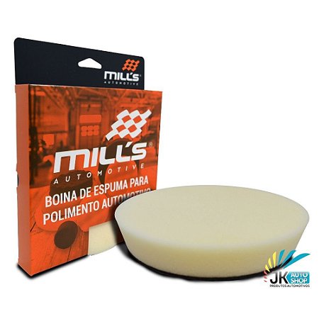 BOINA DE ESPUMA BRANCA SUAVE LISA 5" - MILLS