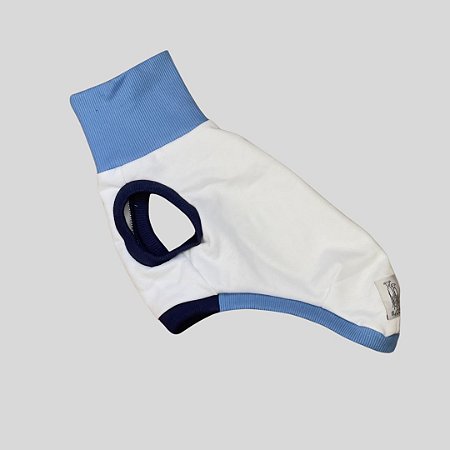 COLETE DE GALGO ITALIANO HUG BRANCO E AZUL PE