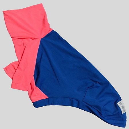 CAMISETA DE GALGO UV AZUL E CORAL