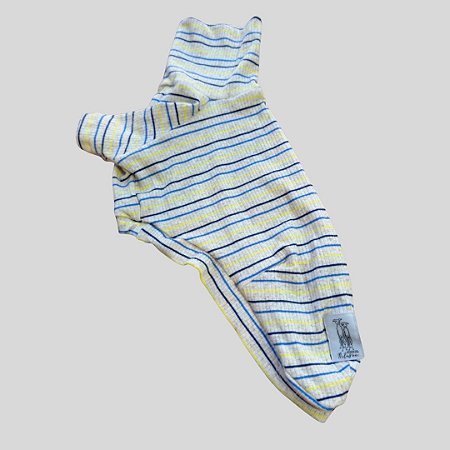 CAMISETA DE GALGO ITALIANO CRU LISTRA AZUL PE