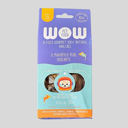 PETISCO NATURAL PEIXE CROCANTE - WOW PET