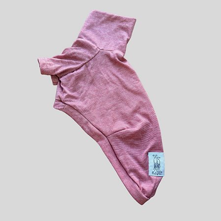 CAMISETA DE GALGO ITALIANO VERMELHO LISTRINHA PE