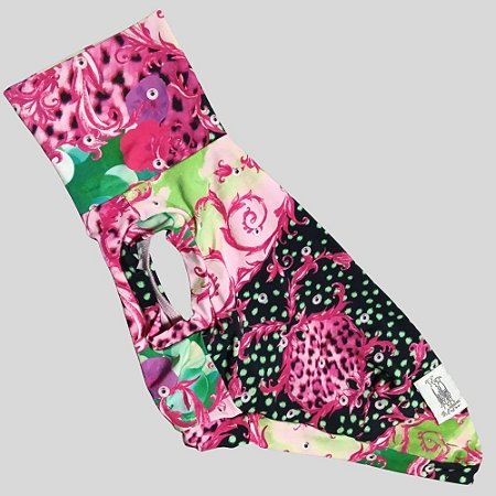 REGATA DE GALGO UV PRETO E PINK