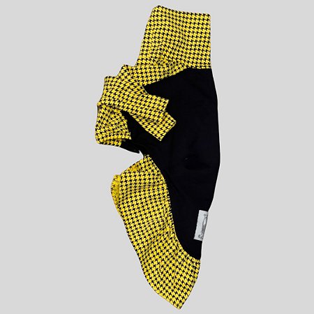 VESTIDO DE GALGO ITALIANO UV PRETO E AMARELO PE