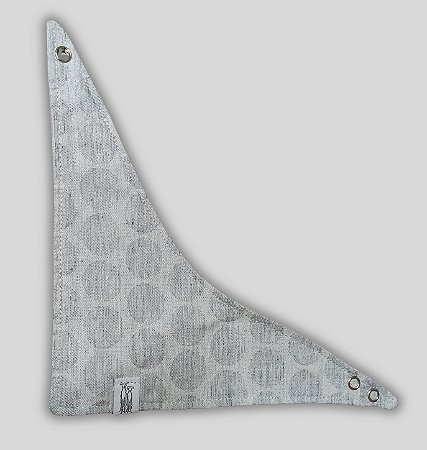 BANDANA DE GALGO LUXE BOLAS CINZA