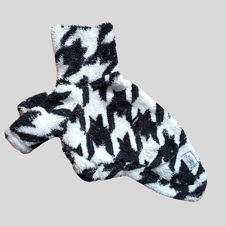 CASACO DE GALGO MONTBLANC PRETO E BRANCO