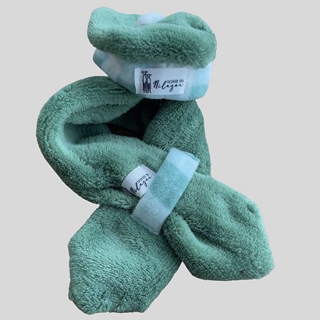 KIT CACHECOL E BOINA DE GALGO ITALIANO VERDE PE