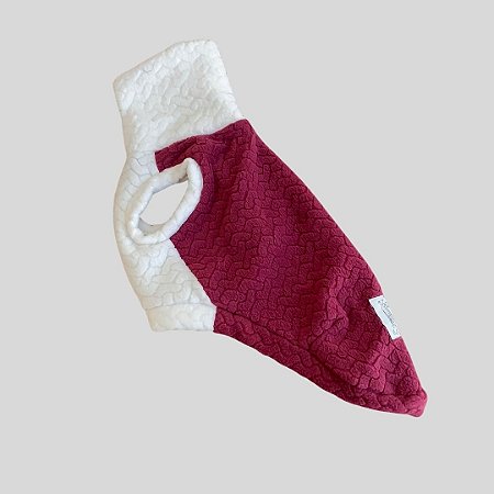 COLETE DE GALGO ITALIANO CUDDLE GARDA BRANCO E BORDO PE