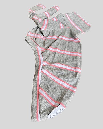 CACHARREL POLO DE GALGO COTTON COOL CINZA E SALMÃO PE