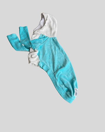 BLUSA DE GALGO PLU BRANCO E TIFFANY CAP PE