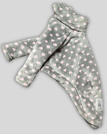 BLUSA DE GALGO CHAMONIX GREY HEART ROSA
