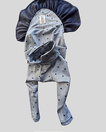 VESTIDO DE GALGO FINI AZUL CORAÇÃO MARINHO PE