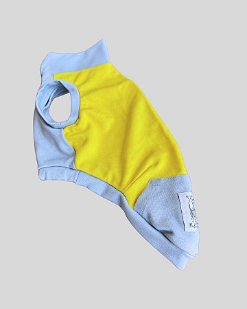 REGATA DE GALGO DENSY AMARELA E AZUL POCKET