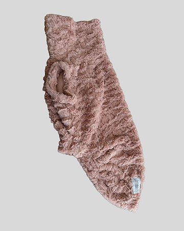 COLETE DE GALGO PELUCIA ESCAMINHA ROSE PE