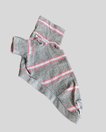 CAMISETA DE GALGO COTTON LISTRA SALMÃO PE