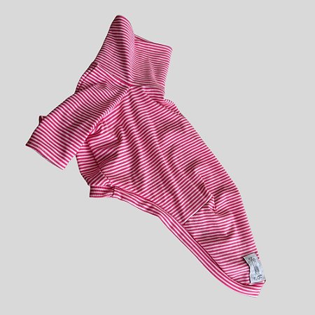 CAMISETA DE GALGO RIB LINE ROSA