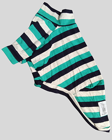 CAMISETA DE GALGO ALGODY COOL VERDE E MARINHO