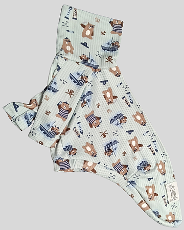 PIJAMA DE GALGO CAMISETA LUME CAN URSO MARINHEIRO