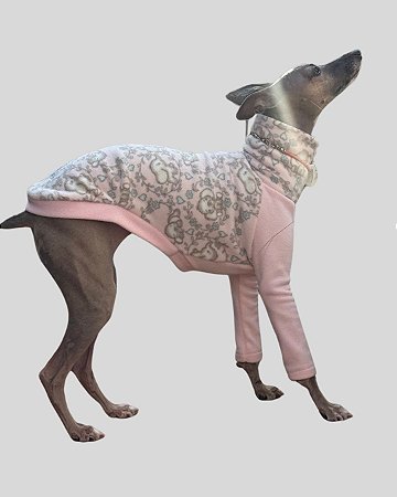 Sob Medida - BLUSA DE GALGO CUDDLE ELEFANTE ROSA