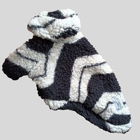 CASACO DE GALGO MONTBLANC PRETO E OFF