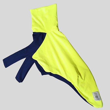 CACHARREL DE GALGO UV AMARELO NEON E MARINHO