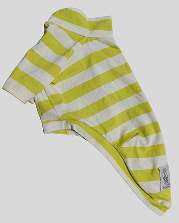 CAMISETA DE GALGO ALGODY COOL LIMA E BRANCO
