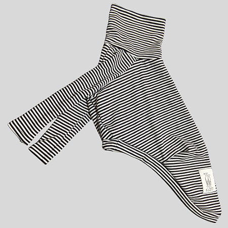 CACHARREL DE GALGO RIB LINE PRETO E BRANCO