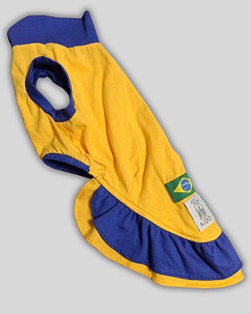 VESTIDO DE GALGO REGATA COPA YELLOW N BLUE