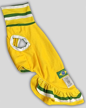 VESTIDO DE GALGO REGATA COPA PIQ YELLOW