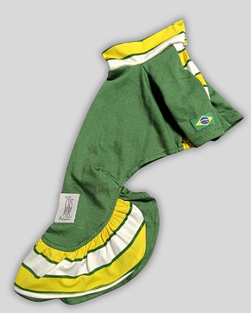 CAMISETA DE GALGO COPA VERDE E LISTRAS