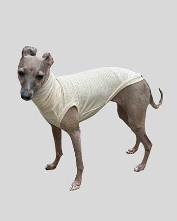 REGATA DE GALGO BRISA CREME - sob encomenda