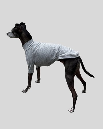 CAMISETA DE GALGO ALGODY POLO CINZA - sob encomenda