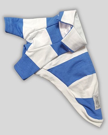 CAMISETA DE GALGO HUG POLO COOL WHITE N BLUE