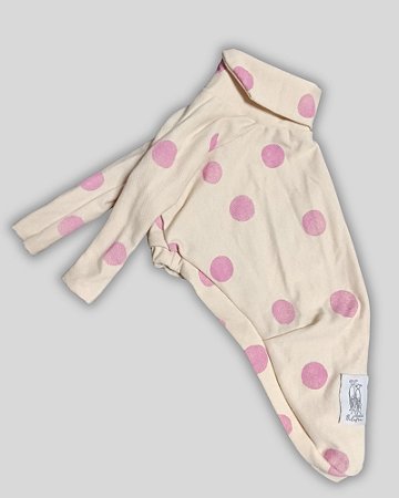 CACHARREL DE GALGO BRIM CHARMY BEGE BOLAS ROSA