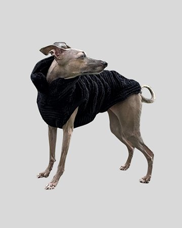 COLETE DE GALGO ASPEN PRETO - sob encomenda
