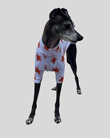 CAMISETA DE GALGO ALGODY RAPOSA - sob encomenda