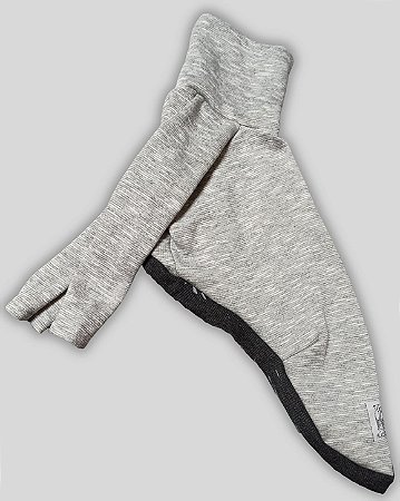 BLUSA DE GALGO HUG CINZA MESCLA E CHUMBO