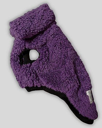 COLETE DE GALGO ALASKA ROXO PUNHO PRETO