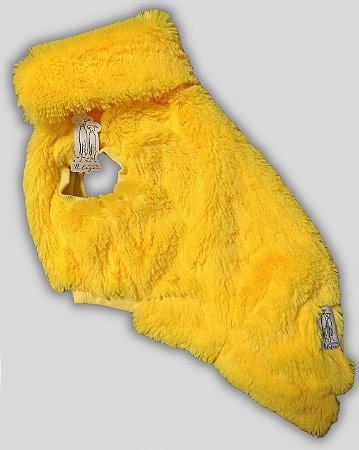 COLETE DE GALGO NY POLO AMARELO PUNHO AMARELO