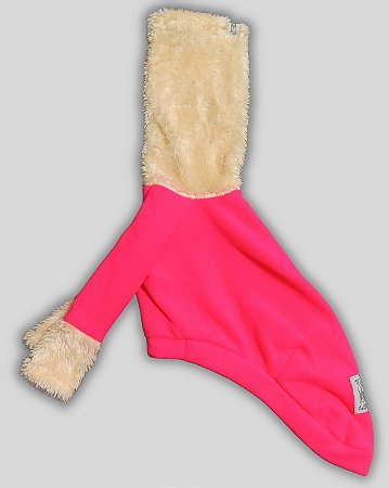 BLUSA DE GALGO LILLE PINK NEON E CREME