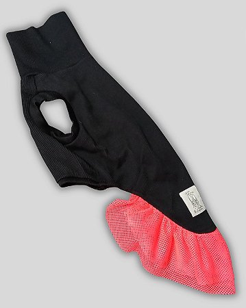 VESTIDO REGATA DE GALGO POLI DENSY CAN DONNA PRETO E PINK