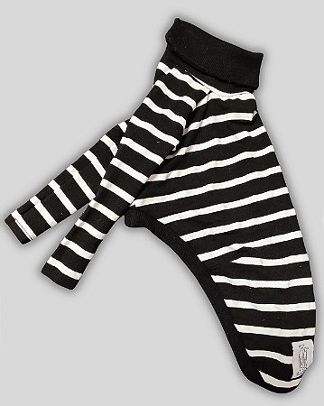 CACHARREL DE GALGO ALGODY POLO COOL BLACK N WHITE