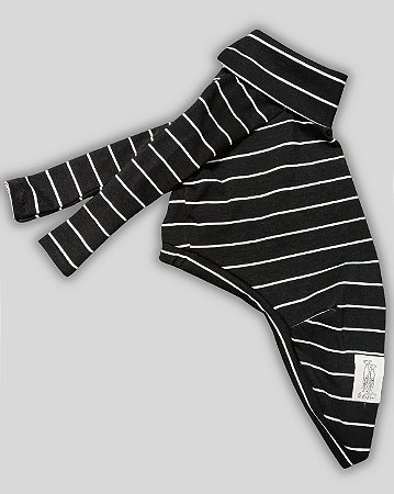 CACHARREL DE GALGO ALGODY POLO BLACK LINE WHITE