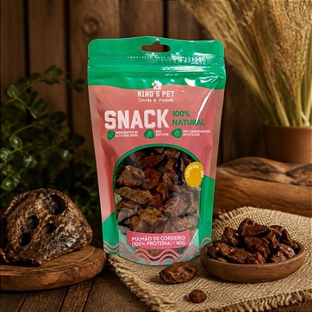 PETISCO NATURAL SNACK PULMAO DE CORDEIRO