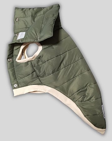 JAQUETA DE GALGO FRESH MUSGO E CREME