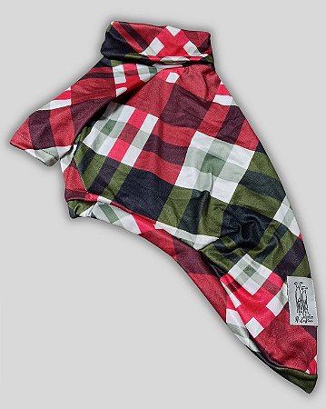 CAMISETA DE GALGO NATAL XADREZ