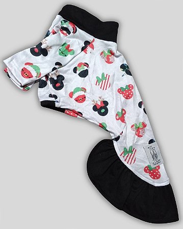 VESTIDO DE GALGO NATAL MICKEY BLACK