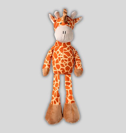 BRINQUEDO DE PELUCIA COM APITO GIRAFA DIVERTIDA